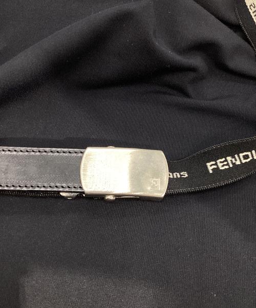 FENDI JEANS（フェンディ ジーンズ）FENDI JEANS (フェンディ ジーンズ) 半袖ポロシャツワンピース ネイビー サイズ:36の古着・服飾アイテム