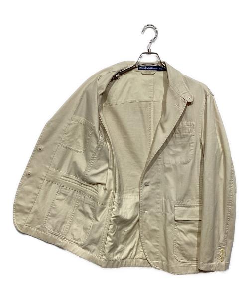 POLO RALPH LAUREN（ポロ・ラルフローレン）POLO RALPH LAUREN (ポロ・ラルフローレン) コットン3Bジャケット ベージュ サイズ:42の古着・服飾アイテム
