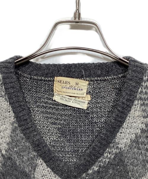 Sears（シアーズ）Sears (シアーズ) 60s モヘヤブレンドニット グレー サイズ:Mの古着・服飾アイテム