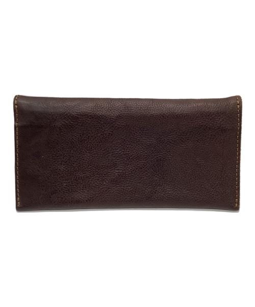 organic（オーガニック）organic (オーガニック) レザー 2つ折り長財布 ブラウンの古着・服飾アイテム