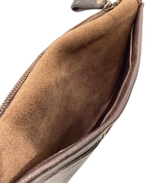 organic（オーガニック）organic (オーガニック) レザー 2つ折り長財布 ブラウンの古着・服飾アイテム