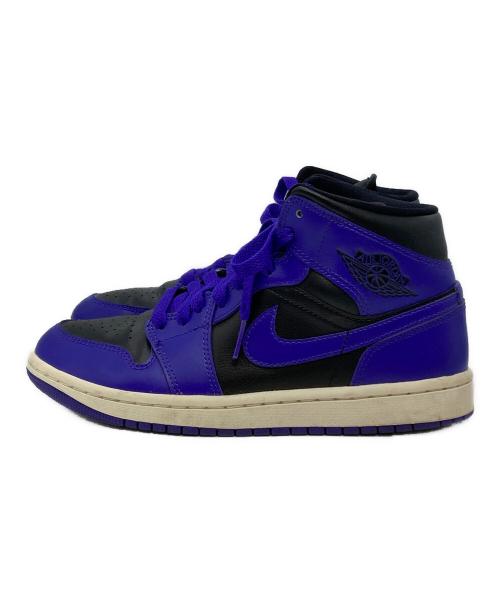 NIKE（ナイキ）NIKE (ナイキ) BQ6472-051　Women's Air Jordan 1 Mid パープル×ブラック サイズ:US7の古着・服飾アイテム