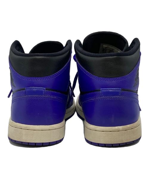 NIKE（ナイキ）NIKE (ナイキ) BQ6472-051　Women's Air Jordan 1 Mid パープル×ブラック サイズ:US7の古着・服飾アイテム