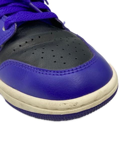 NIKE（ナイキ）NIKE (ナイキ) BQ6472-051　Women's Air Jordan 1 Mid パープル×ブラック サイズ:US7の古着・服飾アイテム