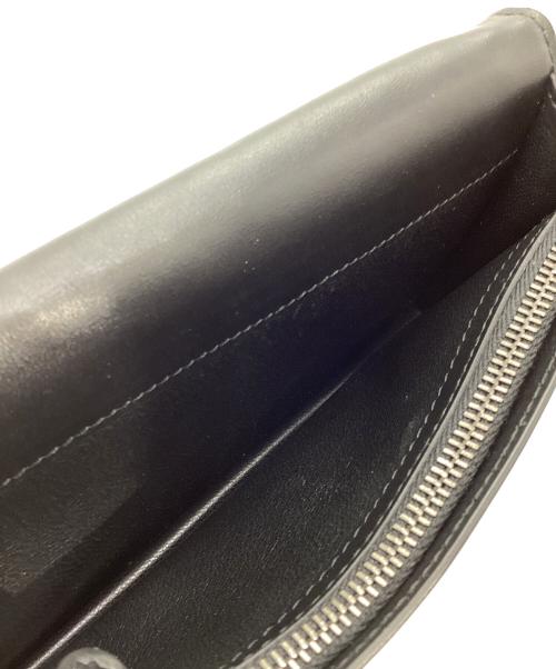 BOTTEGA VENETA（ボッテガベネタ）BOTTEGA VENETA (ボッテガベネタ) イントレチャート 二つ折り 長財布 ブラックの古着・服飾アイテム