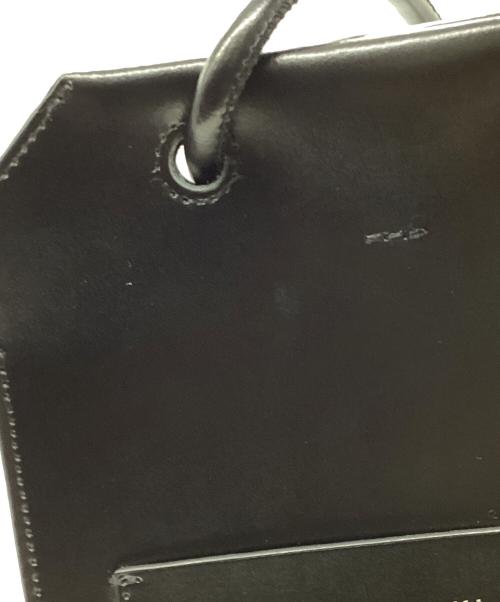 YAHKI（ヤーキ）YAHKI (ヤーキ) ダブルフェイスレザーハンドバッグ ブラックの古着・服飾アイテム