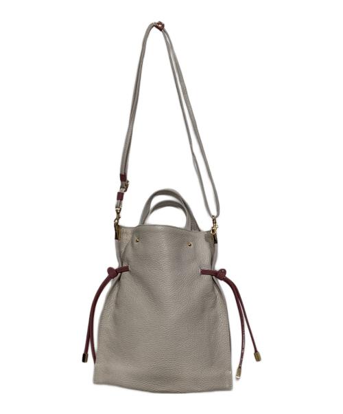 HER SCHEDULE（ハースケジュール）HER SCHEDULE (ハースケジュール) 2WAYショルダーバッグ ベージュ×ピンクの古着・服飾アイテム