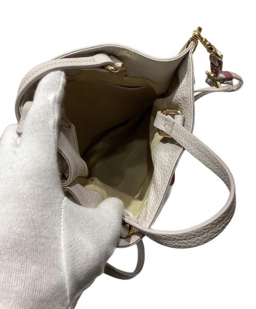 HER SCHEDULE（ハースケジュール）HER SCHEDULE (ハースケジュール) 2WAYショルダーバッグ ベージュ×ピンクの古着・服飾アイテム