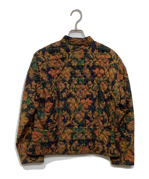 Burberry's（バーバリー）Burberry's (バーバリーズ) キルト総柄ジャケット ベージュ×ネイビー サイズ:9ARの古着・服飾アイテム