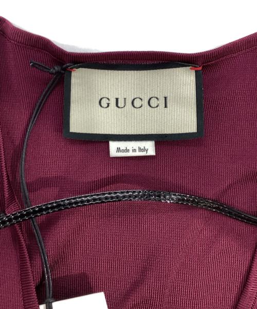 GUCCI（グッチ）GUCCI (グッチ) ボディスーツ パープル サイズ:Mの古着・服飾アイテム