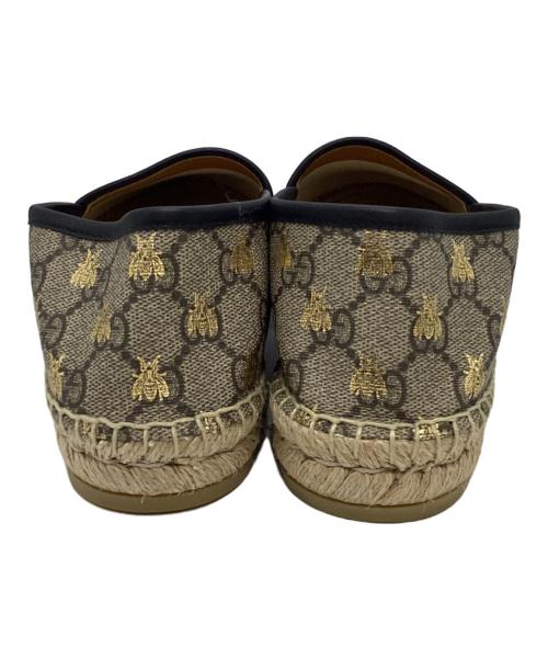 GUCCI（グッチ）GUCCI (グッチ) GG BeeStar エスパドリーユ505917 ベージュ サイズ:40の古着・服飾アイテム