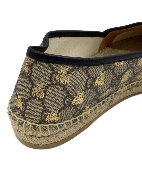 GUCCI（グッチ）GUCCI (グッチ) GG BeeStar エスパドリーユ505917 ベージュ サイズ:40の古着・服飾アイテム