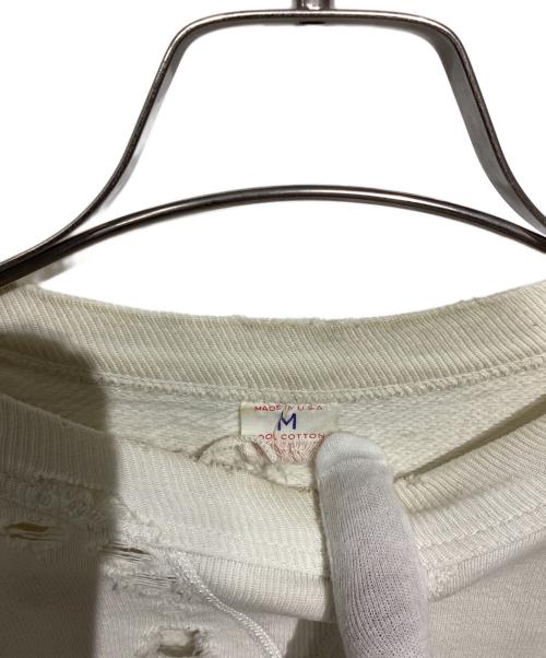 RUSSELL ATHLETIC（ラッセルアスレチック）RUSSELL ATHLETIC (ラッセルアスレチック) 60s　FRAMINGHAM 　前vスウェット ホワイト サイズ:Mの古着・服飾アイテム