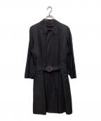 POLO RALPH LAURENポロ・ラルフローレン）の古着「90’ｓ　ライナー付ステンカラーコート」｜ブラック