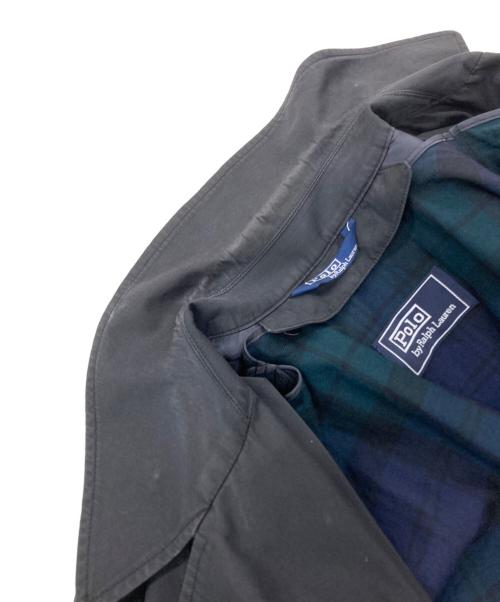 POLO RALPH LAUREN（ポロ・ラルフローレン）POLO RALPH LAUREN (ポロ・ラルフローレン) 90’ｓ　ライナー付ステンカラーコート ブラック サイズ:Mの古着・服飾アイテム