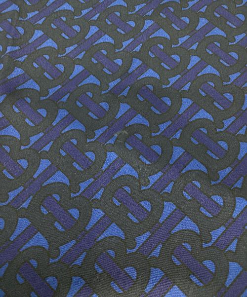 BURBERRY BLUE LABEL（バーバリー ブルー レーベル）BURBERRY BLUE LABEL (バーバリーロンドンブルーレーベル) TBモノグラム ワイドパンツ ブルー サイズ:UK6の古着・服飾アイテム