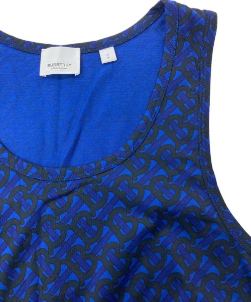 BURBERRY（バーバリー）BURBERRY (バーバリー) TBモノグラム ノースリーブカットソー　8048856 ブルー サイズ:Sの古着・服飾アイテム