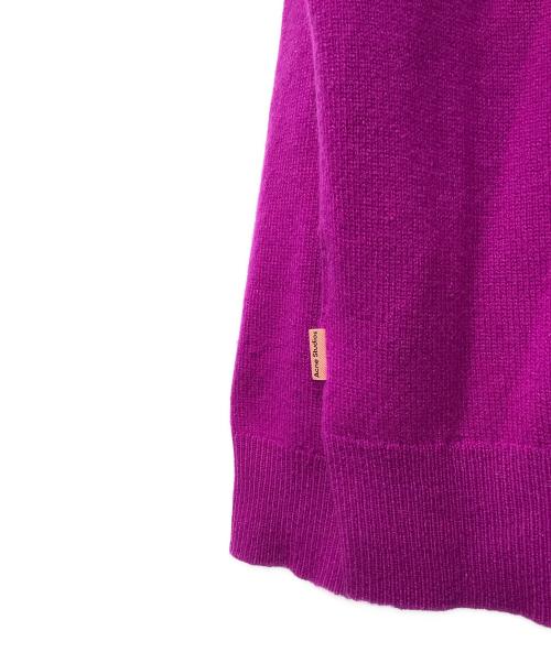 Acne studios（アクネ ストゥディオス）Acne studios (アクネ ストゥディオス) Vネックニット FN-MN-KNIT000334 パープル サイズ:Sの古着・服飾アイテム
