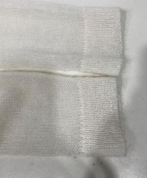 DAIRIKU（ダイリク）DAIRIKU (ダイリク) Skull Mohair Short Zip Up Cardigan KNT11 ホワイト サイズ:SHORTの古着・服飾アイテム