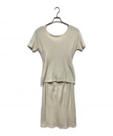 MM6 Maison Margiela（エムエムシックスメゾンマルジェラ）の古着「ワッフルワンピース」｜アイボリー