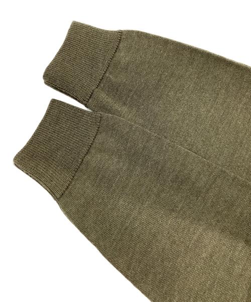 maison kitsune（メゾンキツネ）maison kitsune (メゾンキツネ) ニットカーディガン オリーブ サイズ:S 未使用品の古着・服飾アイテム