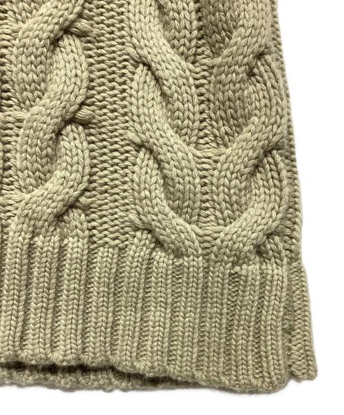 anuke（アンヌーク）anuke (アンヌーク) Fringe Knit Vest ベージュ サイズ:Fの古着・服飾アイテム