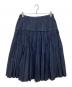 CASEY CASEY（ケーシーケーシー）の古着「コットンギャザースカート」｜ネイビー