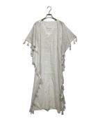 MYLANマイラン）の古着「タッセル刺繍ワンピース」｜ホワイト