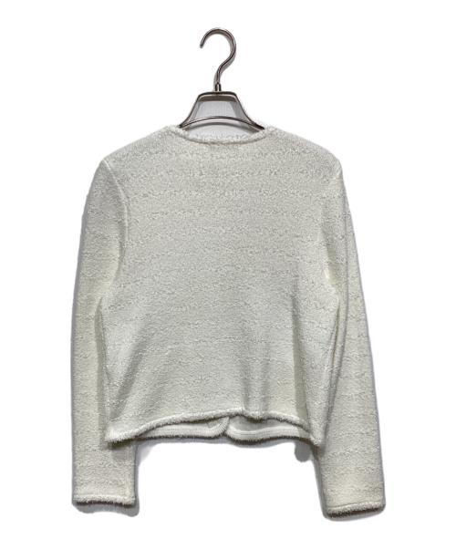 ANAYI（アナイ）ANAYI (アナイ) ペーパーシャギーモール ジャケット カーディガン　10251816850 ホワイト サイズ:36の古着・服飾アイテム