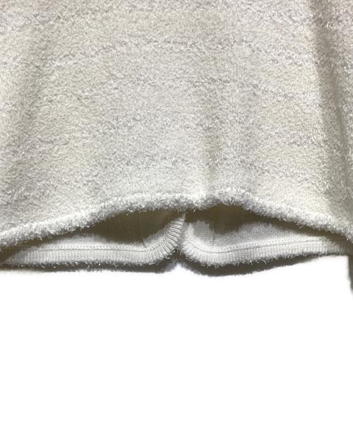 ANAYI（アナイ）ANAYI (アナイ) ペーパーシャギーモール ジャケット カーディガン　10251816850 ホワイト サイズ:36の古着・服飾アイテム