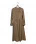 allureville (アルアバイル) スタンドカラータックワンピース　20242014270 ブラウン サイズ:1 未使用品：12000円