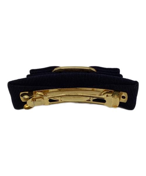 Salvatore Ferragamo（サルヴァトーレ フェラガモ）Salvatore Ferragamo (サルヴァトーレ フェラガモ) ヴァラリボン バレッタ ネイビーの古着・服飾アイテム
