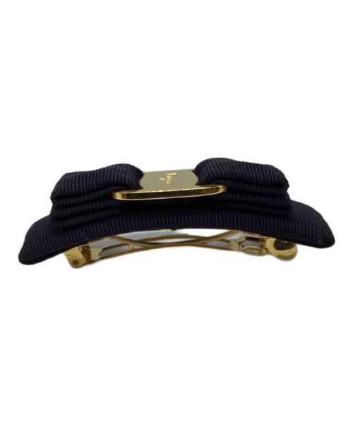 Salvatore Ferragamo（サルヴァトーレ フェラガモ）Salvatore Ferragamo (サルヴァトーレ フェラガモ) ヴァラリボン バレッタ ネイビーの古着・服飾アイテム