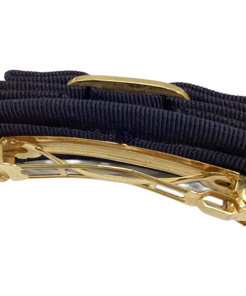 Salvatore Ferragamo（サルヴァトーレ フェラガモ）Salvatore Ferragamo (サルヴァトーレ フェラガモ) ヴァラリボン バレッタ ネイビーの古着・服飾アイテム