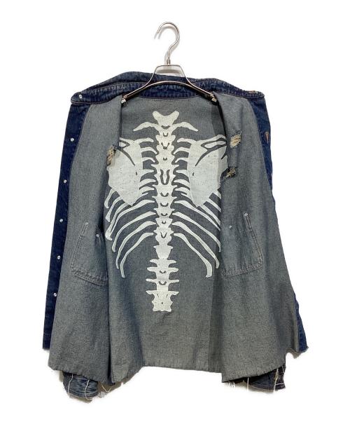 FR(13)NDS（フレンズ）FR(13)NDS (フレンズ) Back Bone Shirt 25S-SHL034-RF インディゴ サイズ:Fの古着・服飾アイテム