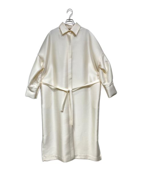 EDIT&CO（エディットアンドコー）EDIT&CO (エディットアンドコー) Organdie Double cross shirts Dress(オーガンジー ダブル クロス シャツ ドレス) ホワイト サイズ:1の古着・服飾アイテム