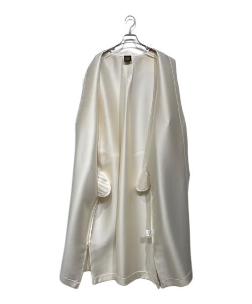 EDIT&CO（エディットアンドコー）EDIT&CO (エディットアンドコー) Organdie Double cross shirts Dress(オーガンジー ダブル クロス シャツ ドレス) ホワイト サイズ:1の古着・服飾アイテム