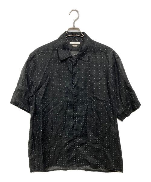 BLURHMS（ブラームス）BLURHMS (ブラームス) 24SS Square Dot Open-collar Shirt ブラック サイズ:3の古着・服飾アイテム