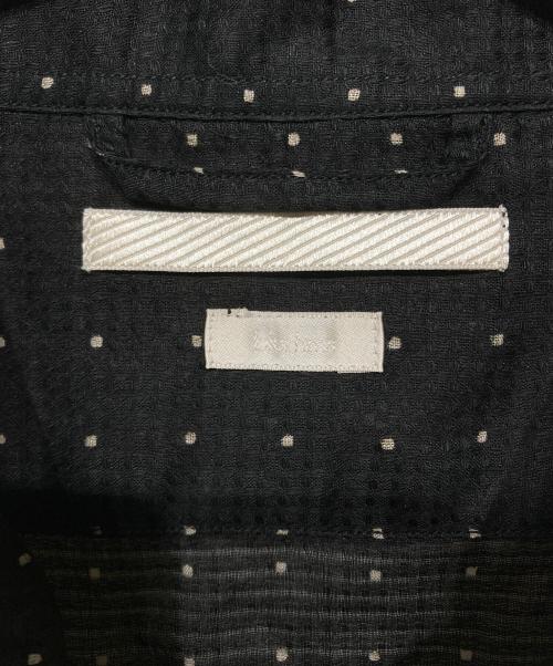 BLURHMS（ブラームス）BLURHMS (ブラームス) 24SS Square Dot Open-collar Shirt ブラック サイズ:3の古着・服飾アイテム