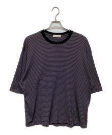 POLYPLOID（ポリプロイド）の古着「ボーダーTシャツ　10-B-08」｜ネイビー