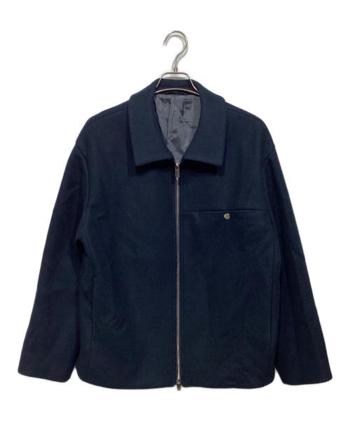 PUBLIC TOKYO（パブリックトウキョウ）PUBLIC TOKYO (パブリックトウキョウ) Super140s メルトン ショートジップブルゾン 152750001 ネイビー サイズ:34の古着・服飾アイテム
