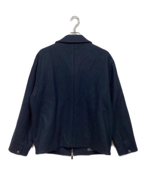 PUBLIC TOKYO（パブリックトウキョウ）PUBLIC TOKYO (パブリックトウキョウ) Super140s メルトン ショートジップブルゾン 152750001 ネイビー サイズ:34の古着・服飾アイテム