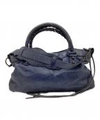 BALENCIAGAバレンシアガ）の古着「ザ・ファーストワンショルダーバッグ　103208・4170」｜ネイビー