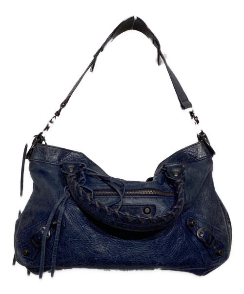 BALENCIAGA（バレンシアガ）BALENCIAGA (バレンシアガ) ザ・ファーストワンショルダーバッグ　103208・4170 ネイビーの古着・服飾アイテム