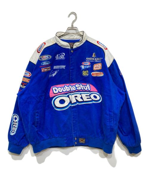 JH Design（ジェイエイチデザイン）JH Design (ジェイエイチデザイン) レーシングジャケット ブルー サイズ:4XLの古着・服飾アイテム