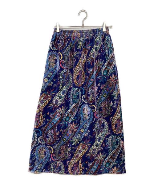 Needles（ニードルズ）Needles (ニードルズ) BEAMS BOY (ビームスボーイ) Paisley Velvet Skirt（ペイズリー ベルベット スカート） パープル サイズ:2の古着・服飾アイテム