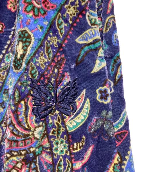 Needles（ニードルズ）Needles (ニードルズ) BEAMS BOY (ビームスボーイ) Paisley Velvet Skirt（ペイズリー ベルベット スカート） パープル サイズ:2の古着・服飾アイテム