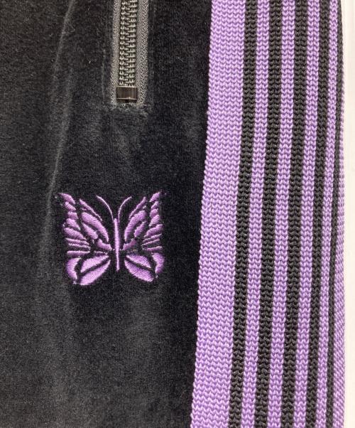 Needles（ニードルズ）Needles (ニードルズ) Narrow Track Pant(ナロー トラック パンツ) ブラック×パープル サイズ:Mの古着・服飾アイテム