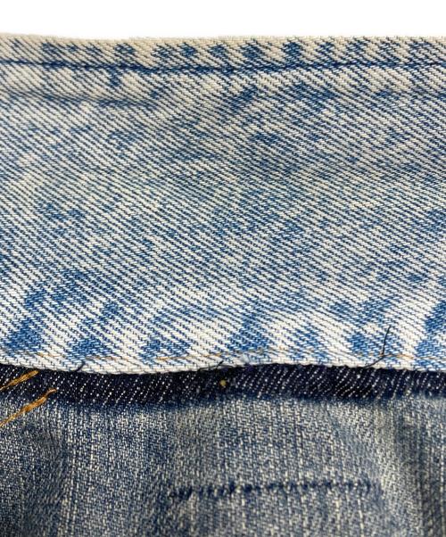 Rebuild by Needles（リビルドバイニードルス）Rebuild by Needles (リビルドバイニードルス) NS1664　リメイクデニムジャケット インディゴ×パープル サイズ:Lの古着・服飾アイテム