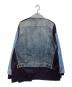 Rebuild by Needles (リビルドバイニードルス) NS1664　リメイクデニムジャケット インディゴ×パープル サイズ:L：13000円